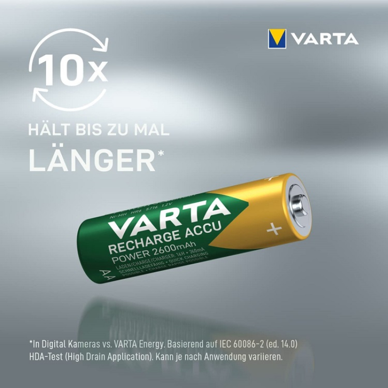 VARTA Batterien AA wiederaufladbar 2600mAh